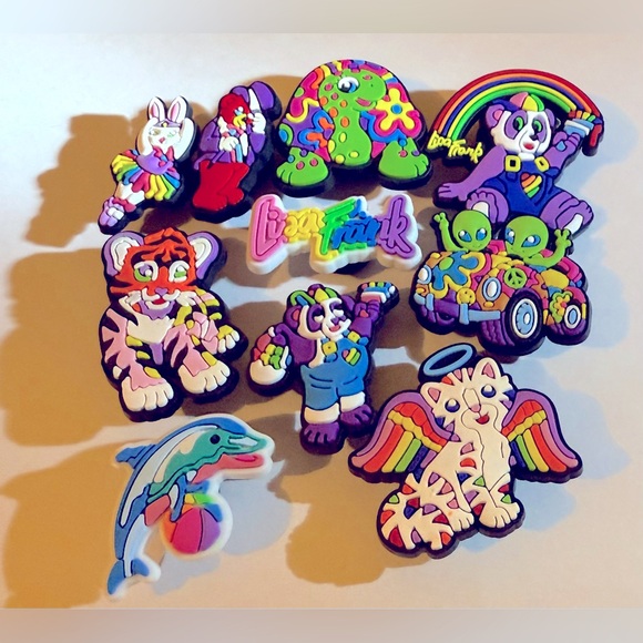 CROCS Accessories - BOGO SALE 10 Lisa Frank Croc Charms Jibbit Shoe Charm Disney Croc Charms